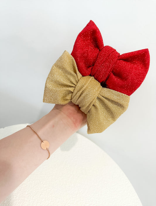 Red Shimmer Bow